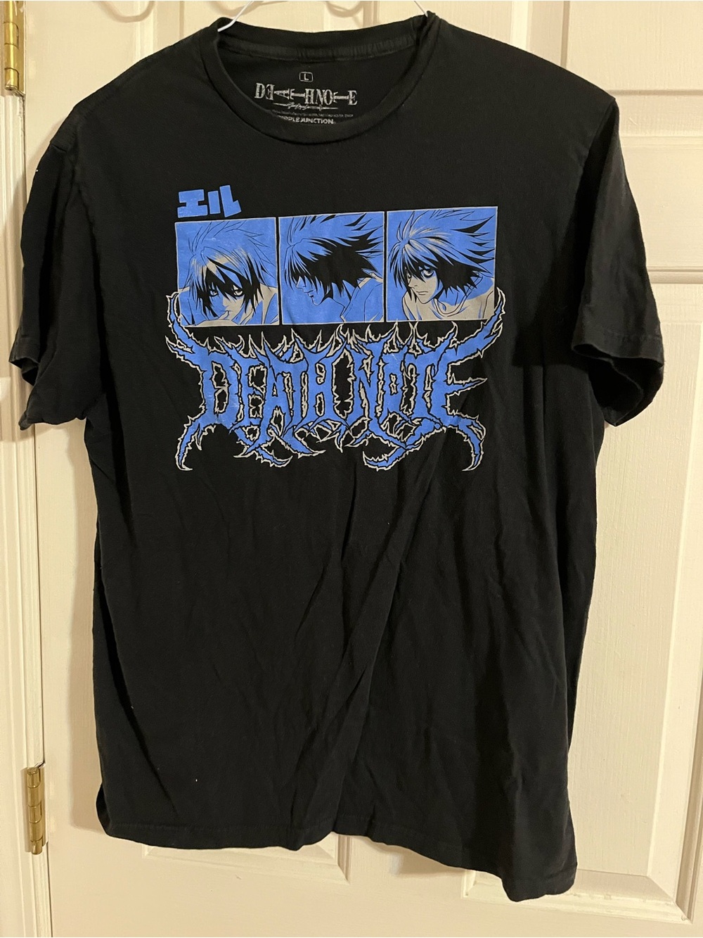 Death Note Graphic T-Shirt Large Mens Black manga Anime Tee
